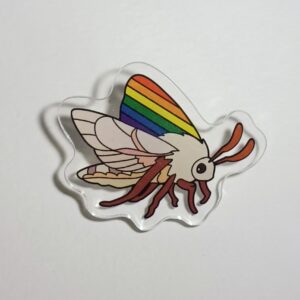 Pride Moth Pride Pin